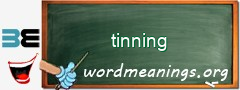 WordMeaning blackboard for tinning